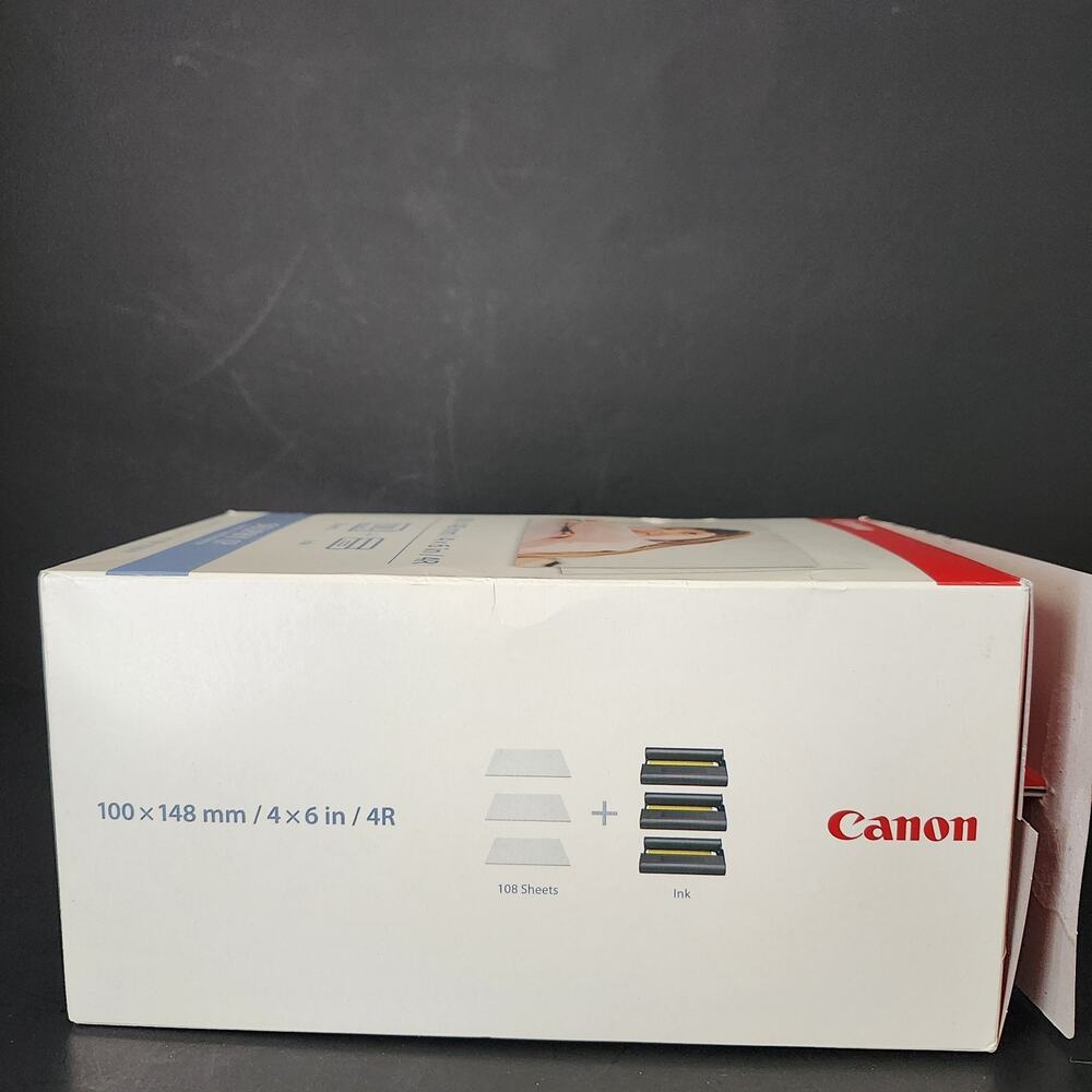 New Canon Selphy CP Color Ink / Paper Set KP-108IN - Picture 3 of 7
